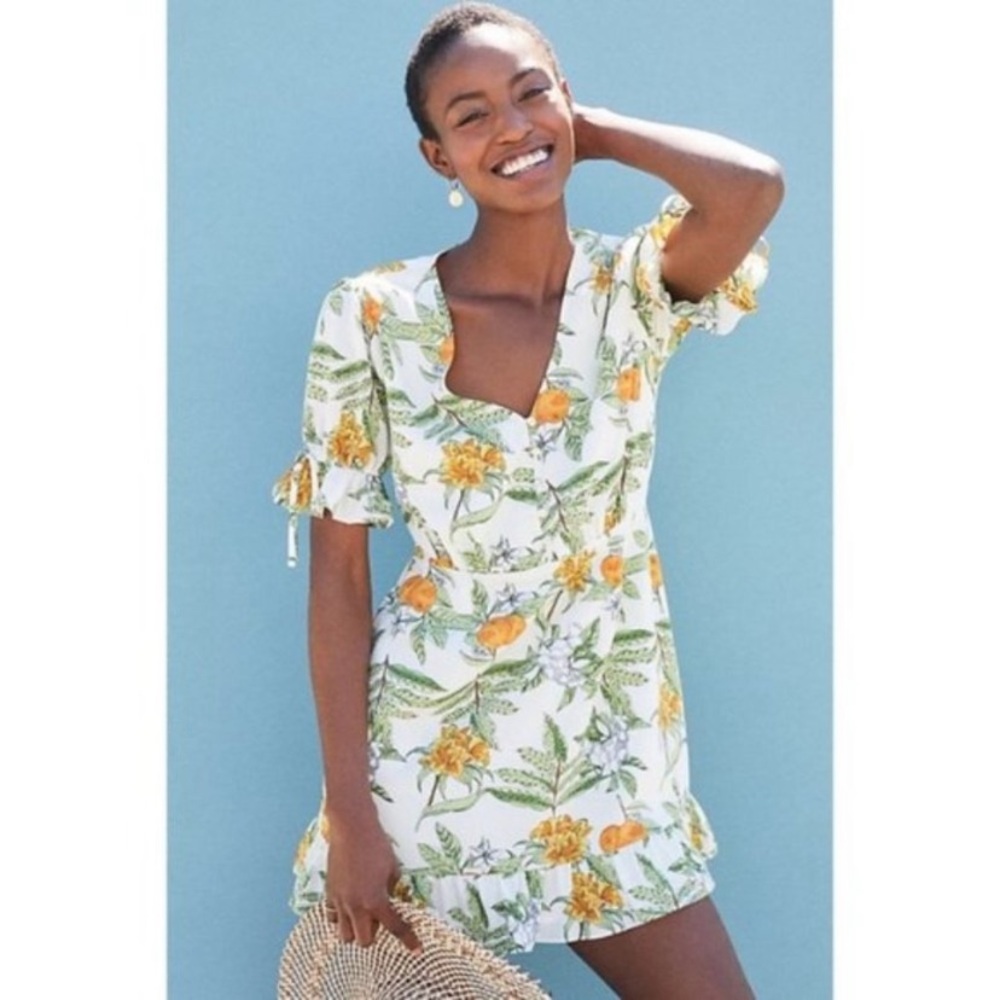 Anthropologie Lost + Wander print dress Large NWT